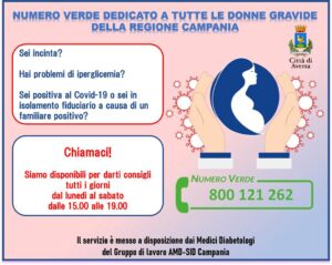 Istituzione numero verde per interventi assistenziali del Gruppo “Diabete e Gravidanza” AMD-SID Campania Istituzione numero verde per interventi assistenziali del Gruppo “Diabete e Gravidanza” AMD-SID Campania